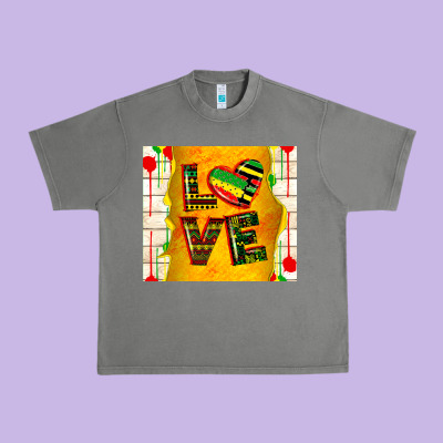 Juneteenth Love Urban Heavy Tee Designed By Tumblerdesignbyshophia