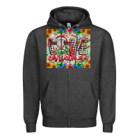 Charcoal Heather Love Christmas cow Zipper Hoodie - CowhideDigitalArt