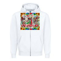 White Love Christmas cow Zipper Hoodie - CowhideDigitalArt