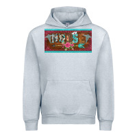 Heather Grey western nurse with medical  symbol caduceus and arrow license plate te Urban Hoodie - BarkalooDesign