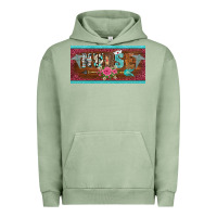 Pigment Oil Green western nurse with medical  symbol caduceus and arrow license plate te Urban Hoodie - BarkalooDesign
