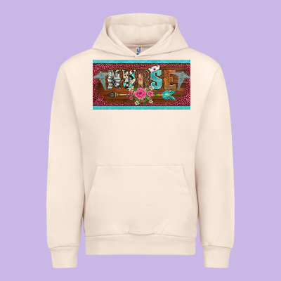 Western Nurse With Medical  Symbol Caduceus And Arrow License Plate Te Urban Hoodie Designed By Barkaloodesign