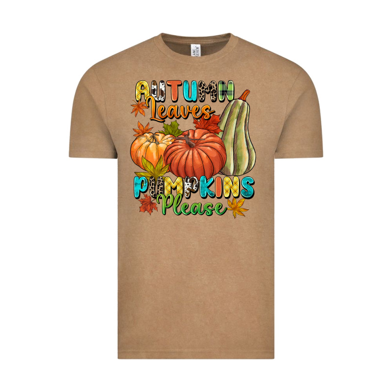 Autumn Leaves Pumpkins Please Vintage Tee by NancyCooperArtShop | Teevron
