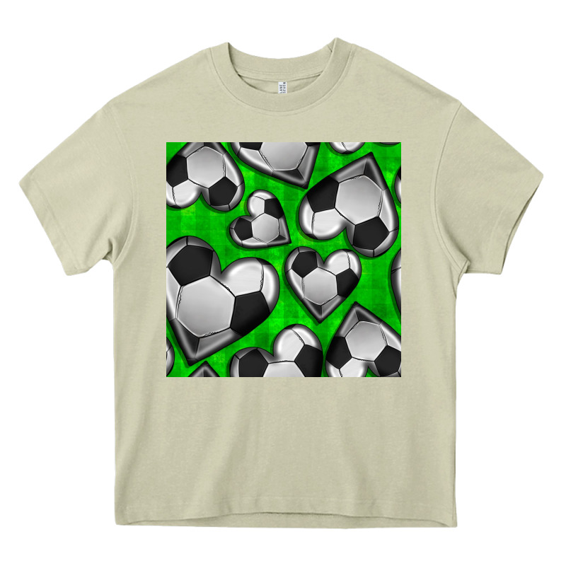 Soccer Hearts Seamless Pattern Heavy Core Tee by BundleAndBundleShop | Teevron