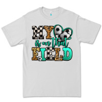 Dove Grey my heart is on that field soccer Premium Tee - Jasminsmagicworld