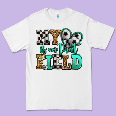 My Heart Is On That Field Soccer Premium Tee Designed By Jasminsmagicworld