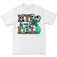 White my heart is on that field soccer Premium Tee - Jasminsmagicworld