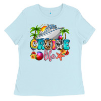 Baby Blue cruise life Ladies Tee - Artiststas