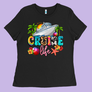 Cruise Life Ladies Tee Designed By Artiststas