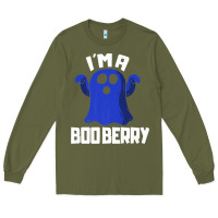 Army Green Boo Berry Halloween Funny Blueberry for Berries Fans Premium Long Sleeve Tee - lanVoArt