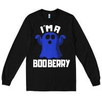 Black Boo Berry Halloween Funny Blueberry for Berries Fans Premium Long Sleeve Tee - lanVoArt