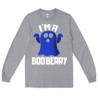 Heather Grey Boo Berry Halloween Funny Blueberry for Berries Fans Premium Long Sleeve Tee - lanVoArt