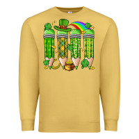 Antique Gold st. patrick's day teacher pencils Premium Sweatshirt - Artiststas
