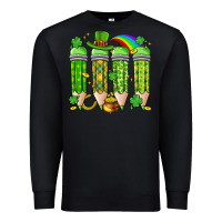 Black st. patrick's day teacher pencils Premium Sweatshirt - Artiststas