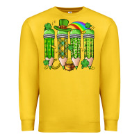Lemon st. patrick's day teacher pencils Premium Sweatshirt - Artiststas