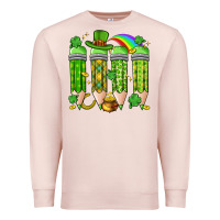 Pale Pink st. patrick's day teacher pencils Premium Sweatshirt - Artiststas