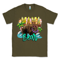 Army Green Mama bear summer Classic Tee - NancyCooperArtShop