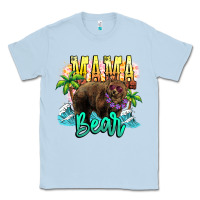 Dusty Blue Mama bear summer Classic Tee - NancyCooperArtShop