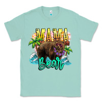 Seafoam Mama bear summer Classic Tee - NancyCooperArtShop