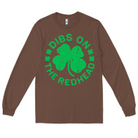 Chestnut dibs on the redhead  st patricks day Long Sleeve Tee - lanVoArt