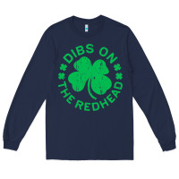 Dibs On The Redhead  St Patricks Day Long Sleeve Tee | Teevron