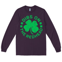 Plum dibs on the redhead  st patricks day Long Sleeve Tee - lanVoArt