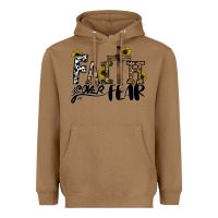 Toasted Coconut faith over fear Heavyweight Hoodie - CowhideDigitalArt