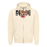 Sandshell mom cow Zipper Hoodie - CowhideDigitalArt