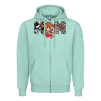 Seafoam mom cow Zipper Hoodie - CowhideDigitalArt