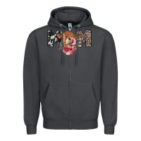 Smoke mom cow Zipper Hoodie - CowhideDigitalArt