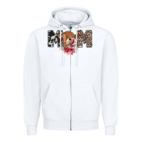 White mom cow Zipper Hoodie - CowhideDigitalArt