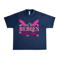 Navy Not all heroes wear capes Cancer Awareness Urban Heavy Tee - HowdyJamesFarm