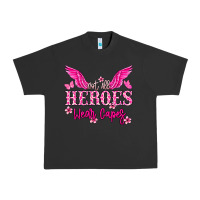 Pigment Black Not all heroes wear capes Cancer Awareness Urban Heavy Tee - HowdyJamesFarm