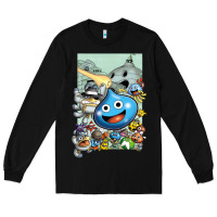 Black dragon quest slime print Long Sleeve Tee - lanVoArt