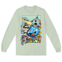 Matcha dragon quest slime print Long Sleeve Tee - lanVoArt