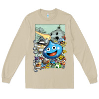 Mushroom dragon quest slime print Long Sleeve Tee - lanVoArt