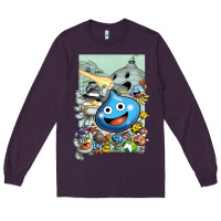 Plum dragon quest slime print Long Sleeve Tee - lanVoArt