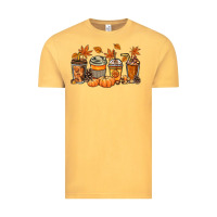 Vintage Mustard Fall coffee cups Vintage Tee - NancyCooperArtShop