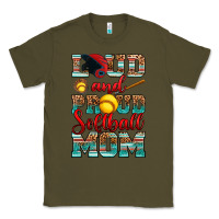 Army Green loud and proud softball mom Classic Tee - RanaPortraitStore