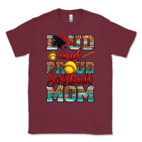 Burgundy loud and proud softball mom Classic Tee - RanaPortraitStore