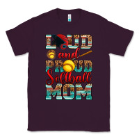 Plum loud and proud softball mom Classic Tee - RanaPortraitStore