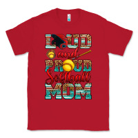 Red loud and proud softball mom Classic Tee - RanaPortraitStore