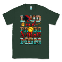 Sports Green loud and proud softball mom Classic Tee - RanaPortraitStore