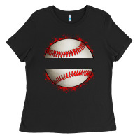 Black personalized baseball Ladies Tee - Artiststas