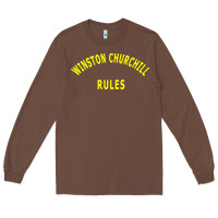 Chestnut Trending Winston Churchill Rules Long Sleeve Tee - lanVoArt