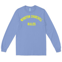 Colony Blue Trending Winston Churchill Rules Long Sleeve Tee - lanVoArt