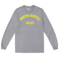 Heather Grey Trending Winston Churchill Rules Long Sleeve Tee - lanVoArt