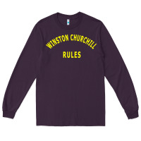 Plum Trending Winston Churchill Rules Long Sleeve Tee - lanVoArt