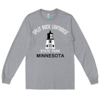Heather Grey Trending Split Rock Lighthouse Minnesota State Park Long Sleeve Tee - lanVoArt