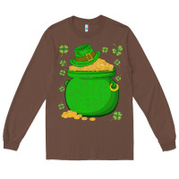 Chestnut ireland leprechaun hat pot of gold irish st patricks day Long Sleeve Tee - lanVoArt